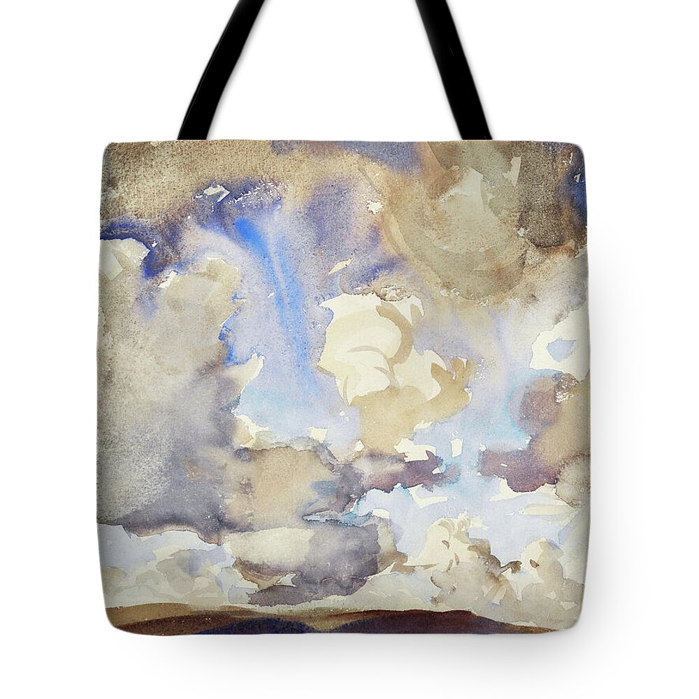 Clouds Tote Bag featuring the painting Clouds by John Singer Sargent