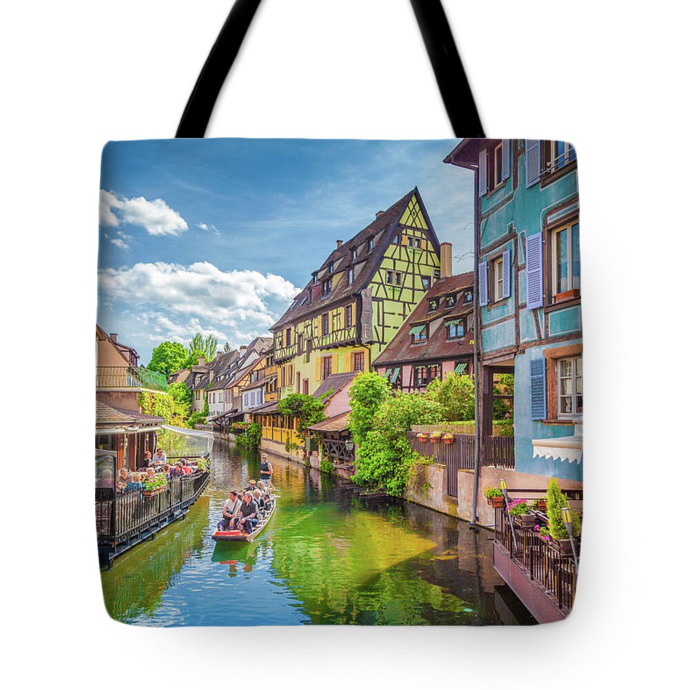 Alsace Tote Bag featuring the photograph Colorful Colmar #1 by JR Photography