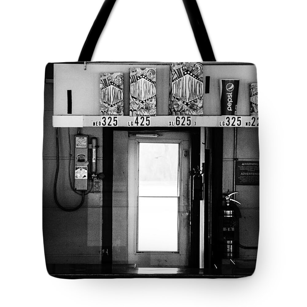 Abstract Tote Bag featuring the photograph Concessions #1 by Michael Nowotny