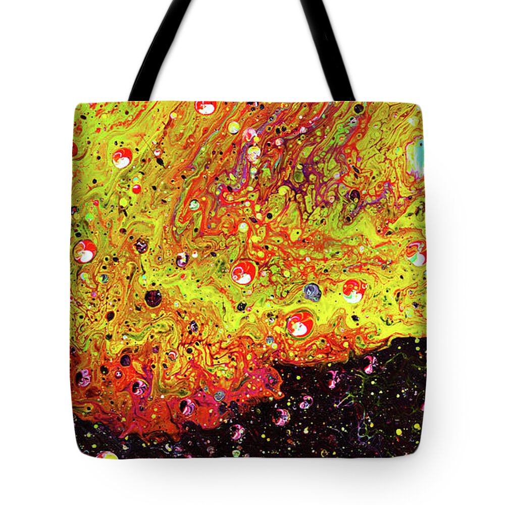 Abstract Tote Bag featuring the painting Corduroy by Meghan Elizabeth