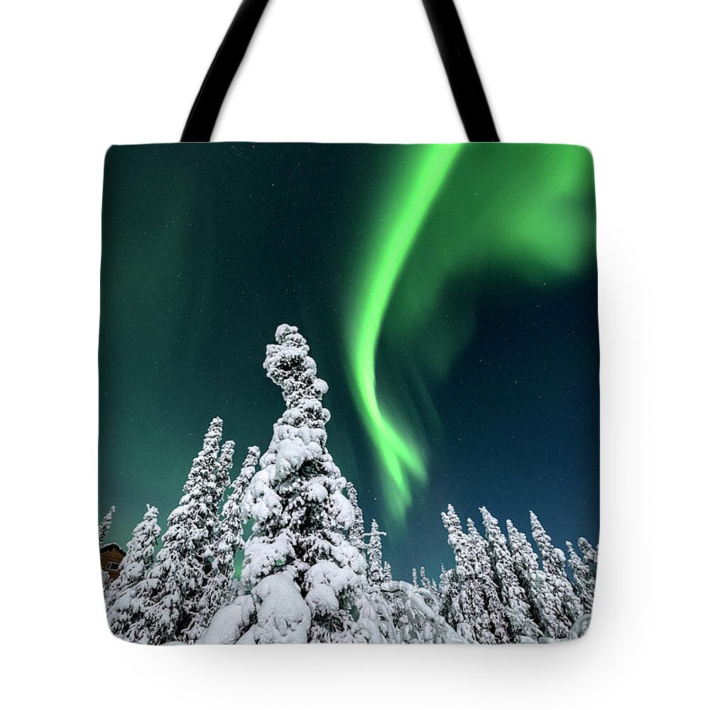 Alaska Tote Bag featuring the photograph Cosmic Light #1 by Robert Fawcett