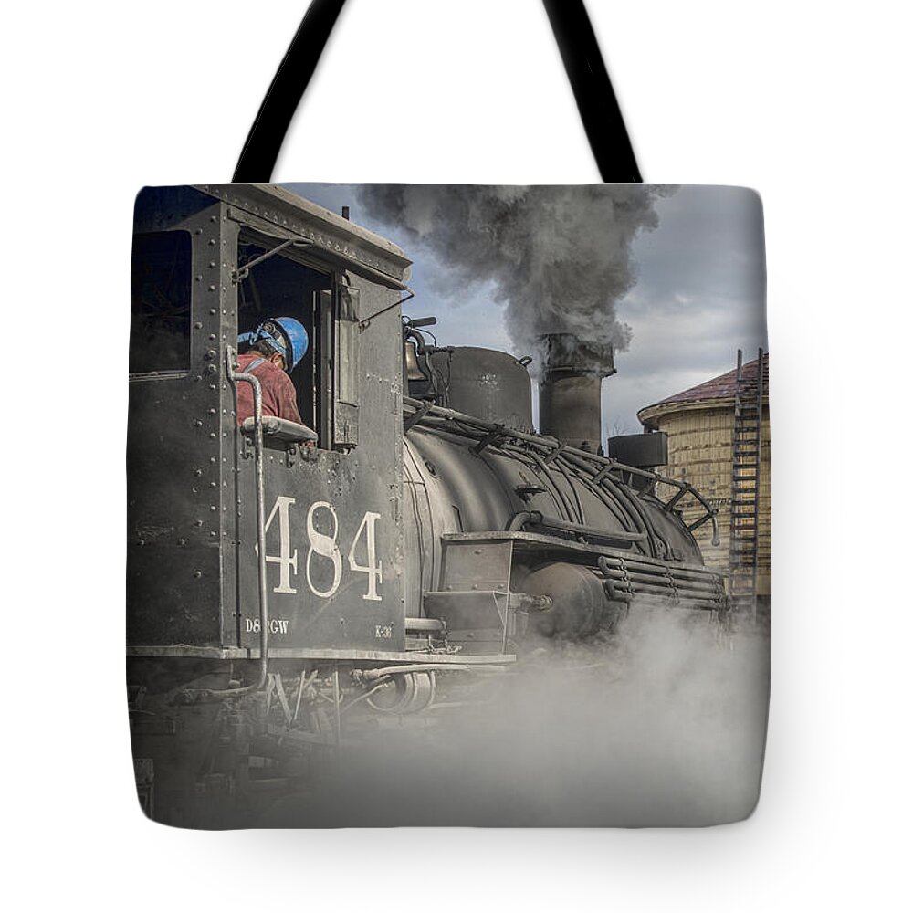 Cumbres & Toltec Scenic Railroad Tote Bag featuring the photograph Cumbres and Toltec Scenic Railroad 07 #1 by Jim Pearson