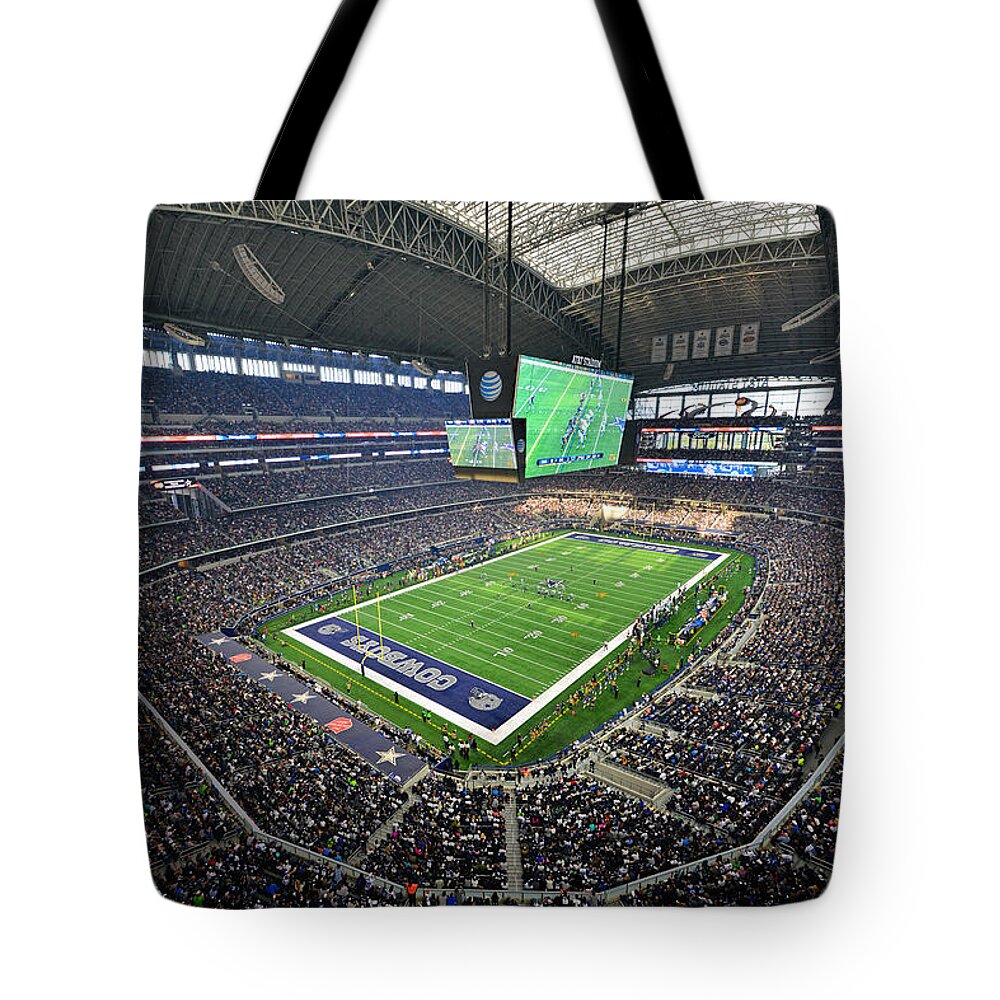 Mark Whitt Tote Bag featuring the photograph Dallas Cowboys ATT Stadium #1 by Mark Whitt