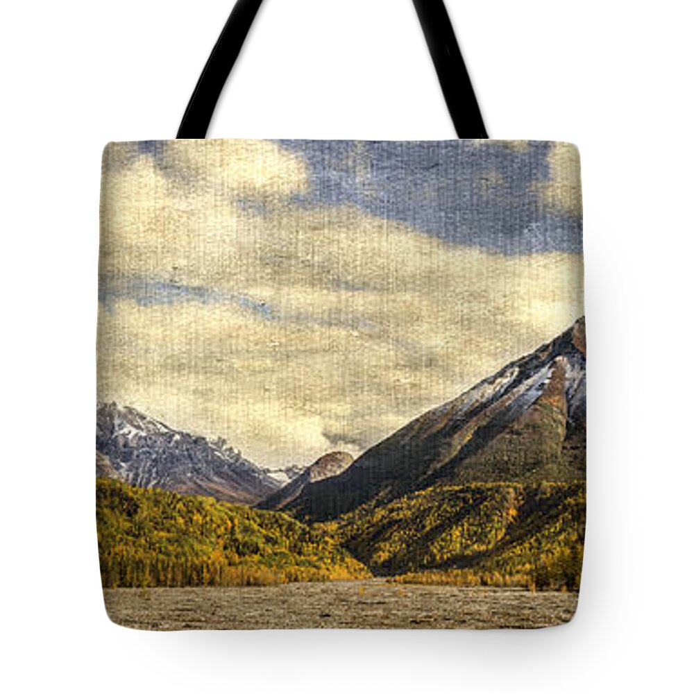 Mountains Tote Bag featuring the photograph Dan Creek Alaska by Fred Denner