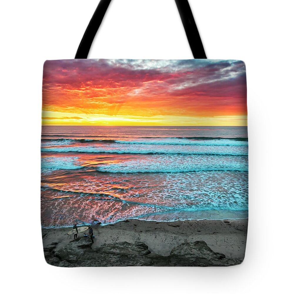 Sunset Tote Bag featuring the photograph Day's Done #1 by Dan McGeorge