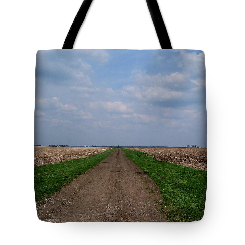 Landscape Tote Bag featuring the photograph Dirt Road by Dylan Punke