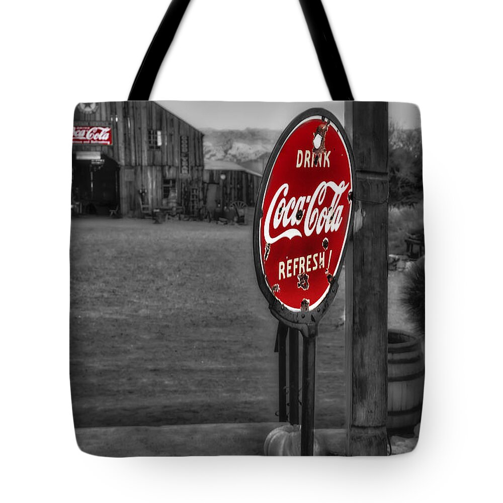 Americana Tote Bag featuring the photograph Drink Coca Cola Refresh #2 by Susan Candelario