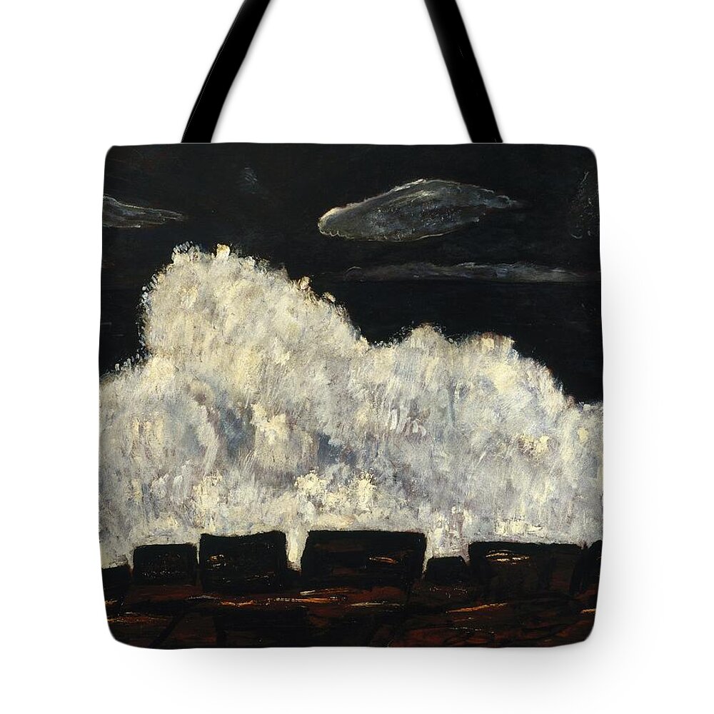 Marsden Hartley (american Tote Bag featuring the painting Evening Storm Schoodic by Marsden Hartley