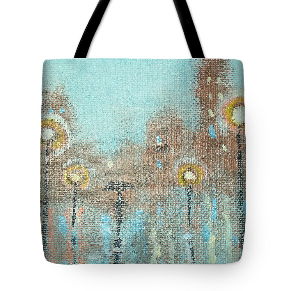 Art Tote Bag featuring the painting Evening Stroll #1 by Raymond Doward