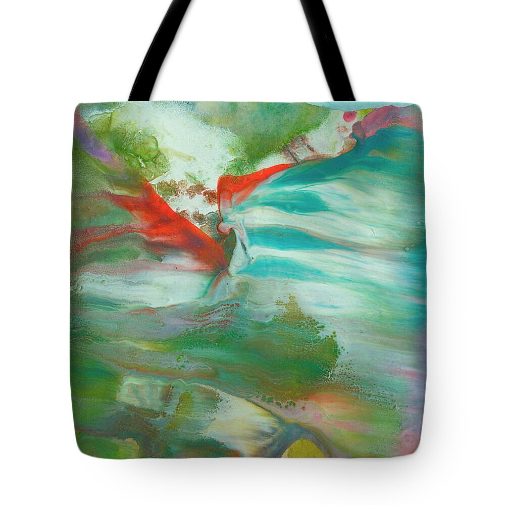  Tote Bag featuring the painting Fire Breathing Fox #1 by Sperry Andrews