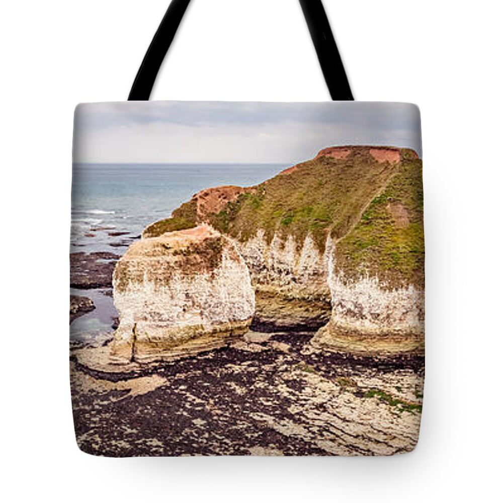 Cliffs Tote Bag featuring the photograph Flamborough Head, North Yorkshire, UK #1 by Mariusz Talarek