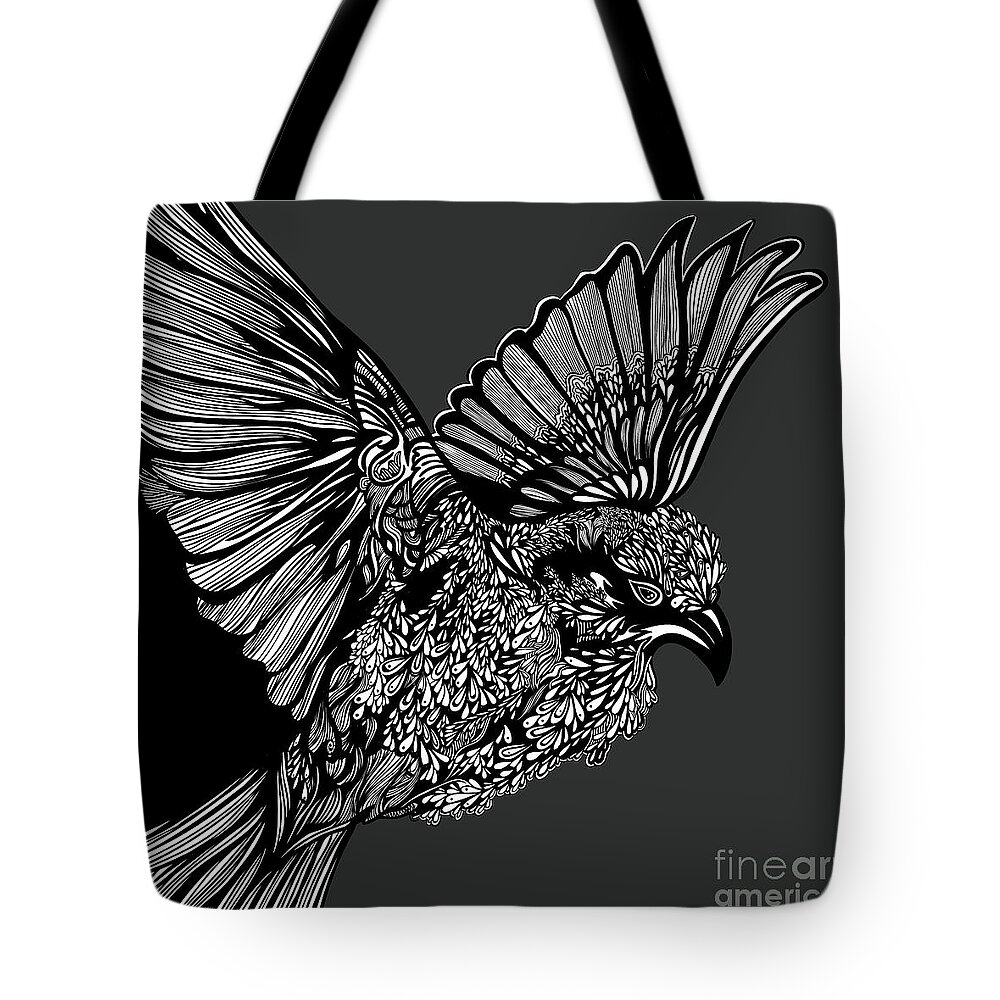 Ink Tote Bag featuring the digital art Flight #1 by HD Connelly