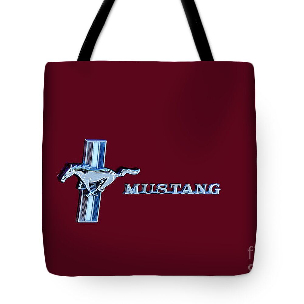 Muscle Car Tote Bag featuring the photograph Ford Mustang #1 by David Millenheft