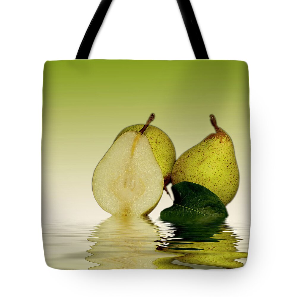 Pears Tote Bag featuring the photograph Fresh Pears Fruit #1 by David French
