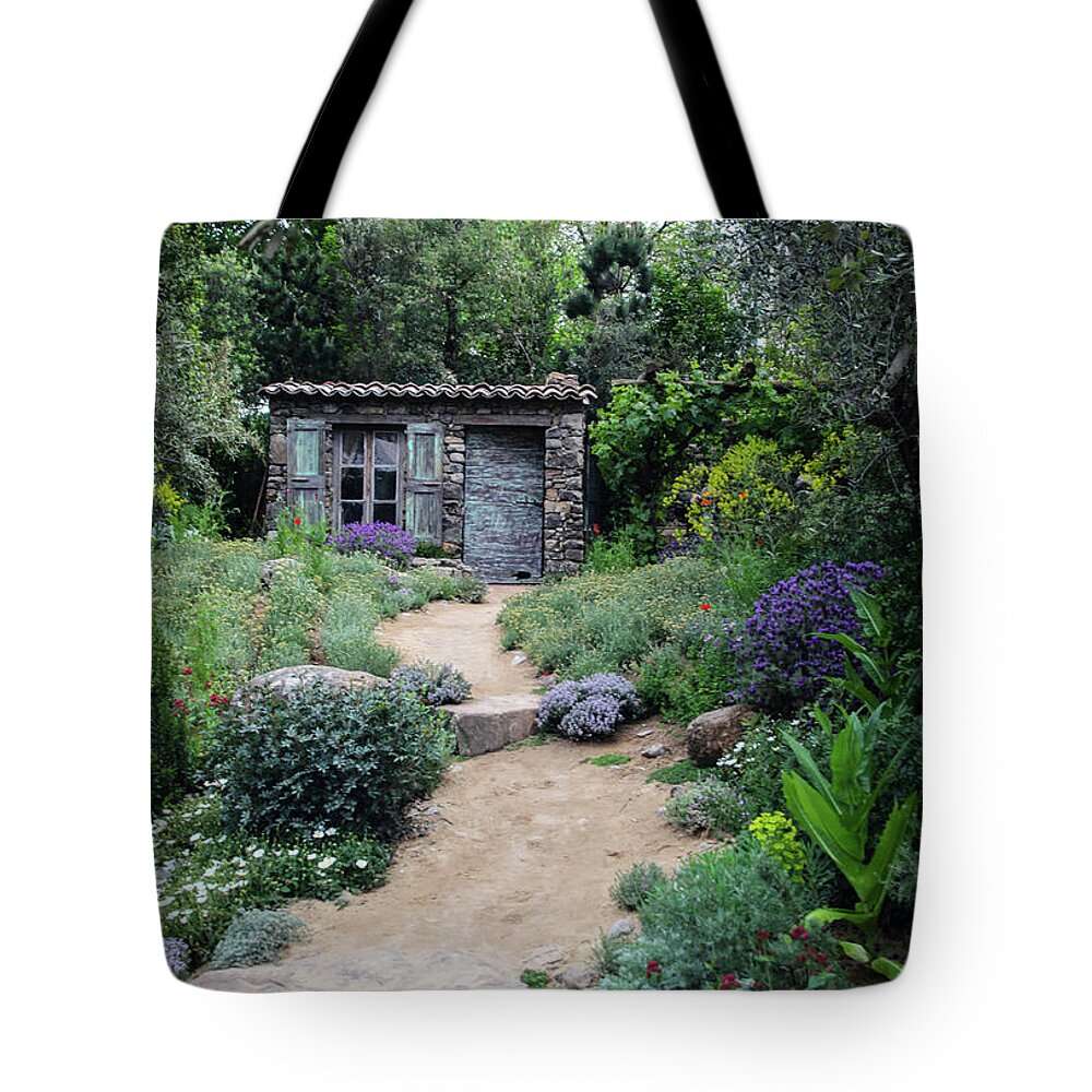 Chelsea Tote Bag featuring the photograph Garden Cottage #1 by Ross Henton