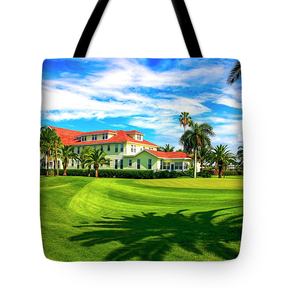 Gasparilla Inn Tote Bag featuring the photograph Gasparilla Inn, Boca Grande FL #1 by Chris Smith