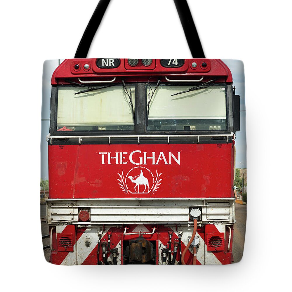 2017 Tote Bag featuring the photograph Ghan at Alice Springs #1 by Andrew Michael