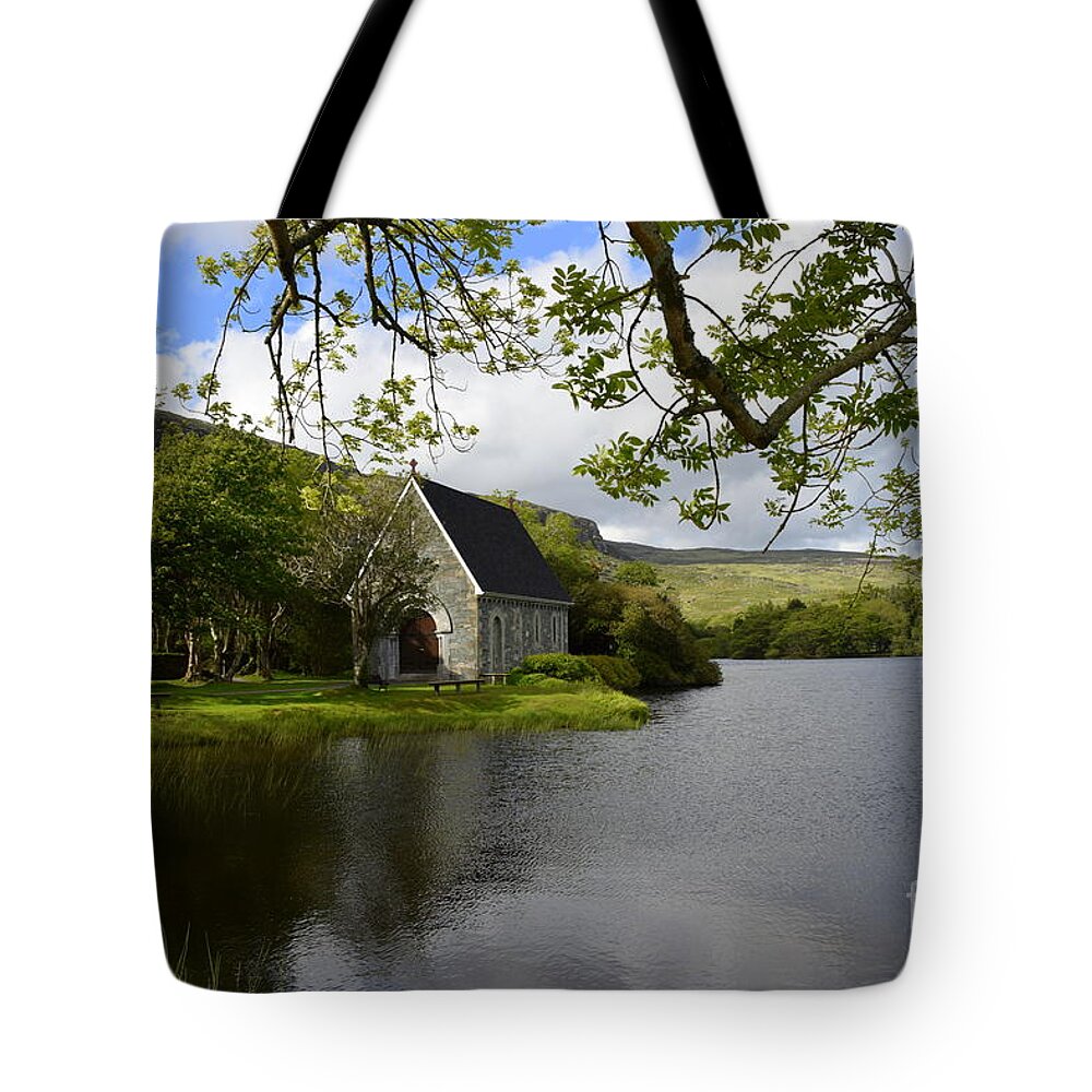 Church Tote Bag featuring the photograph Gougane Barra #1 by Joe Cashin