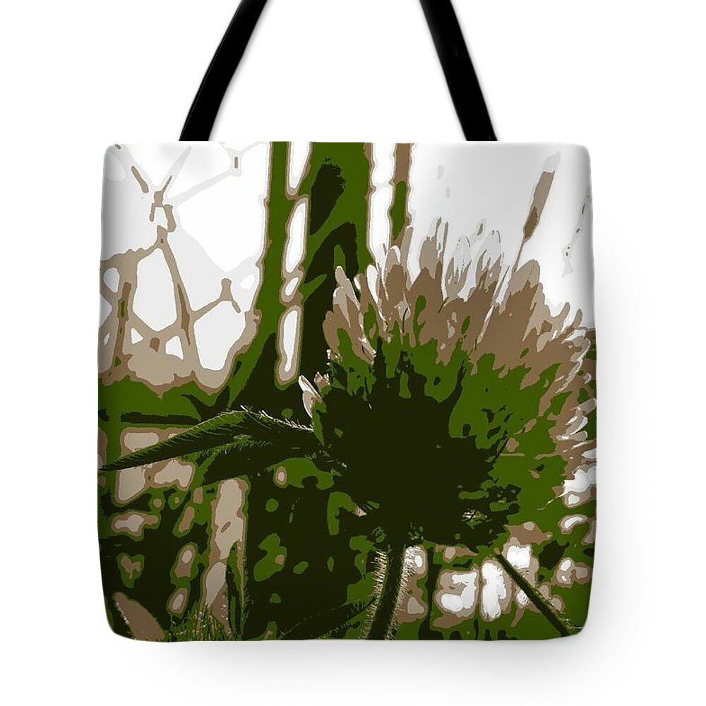 Plants Tote Bag featuring the digital art Green #1 by Kumiko Izumi