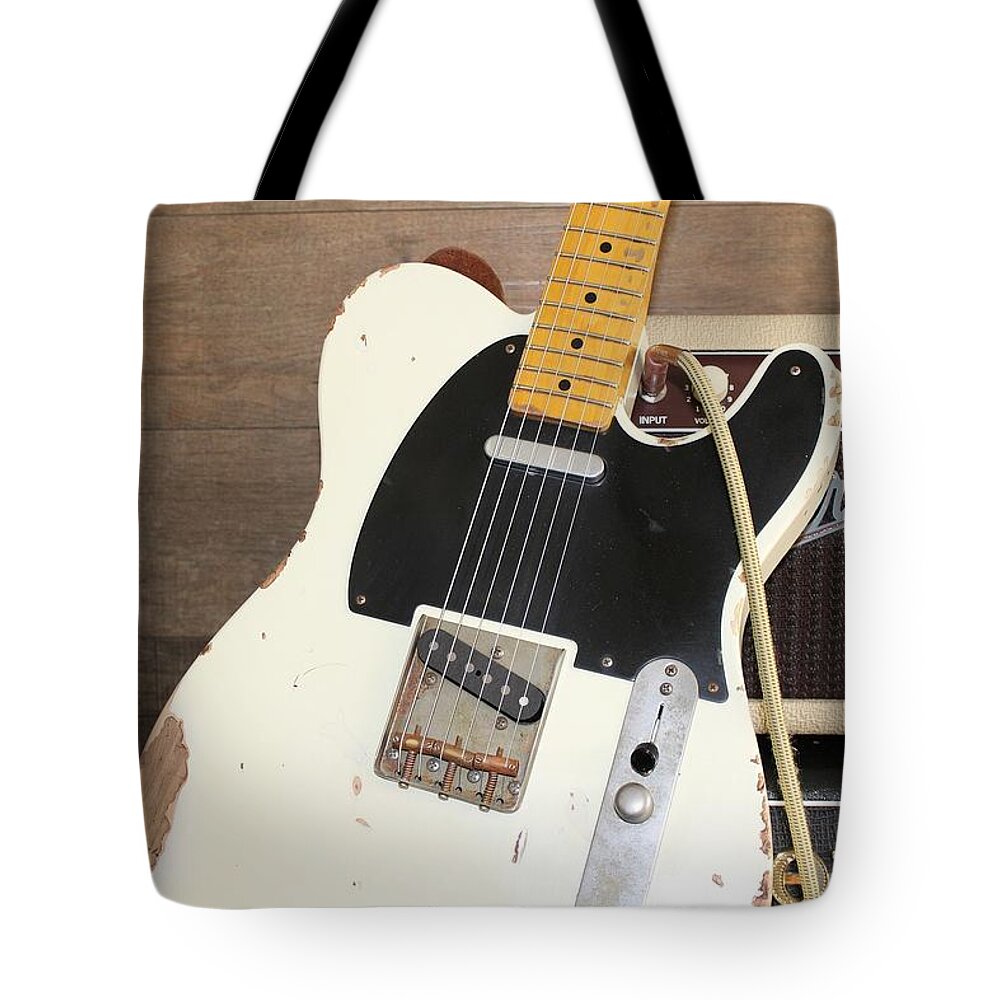 Guitar Tote Bag featuring the photograph Guitar #1 by Jackie Russo