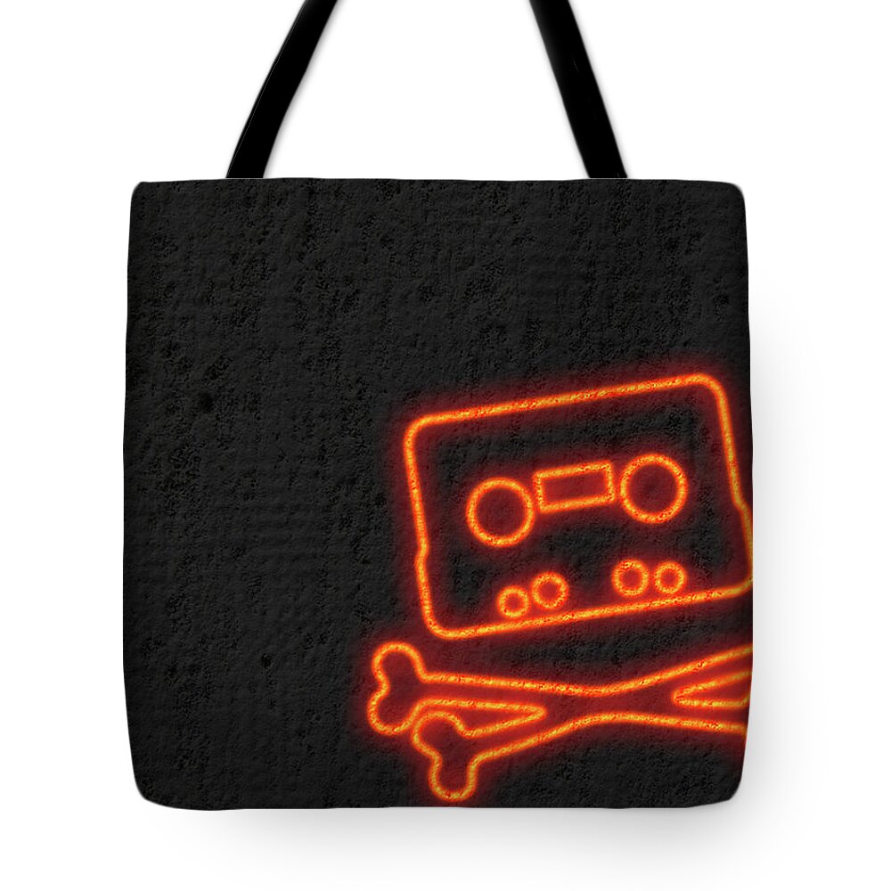 Hacker Tote Bag featuring the digital art Hacker #1 by Maye Loeser