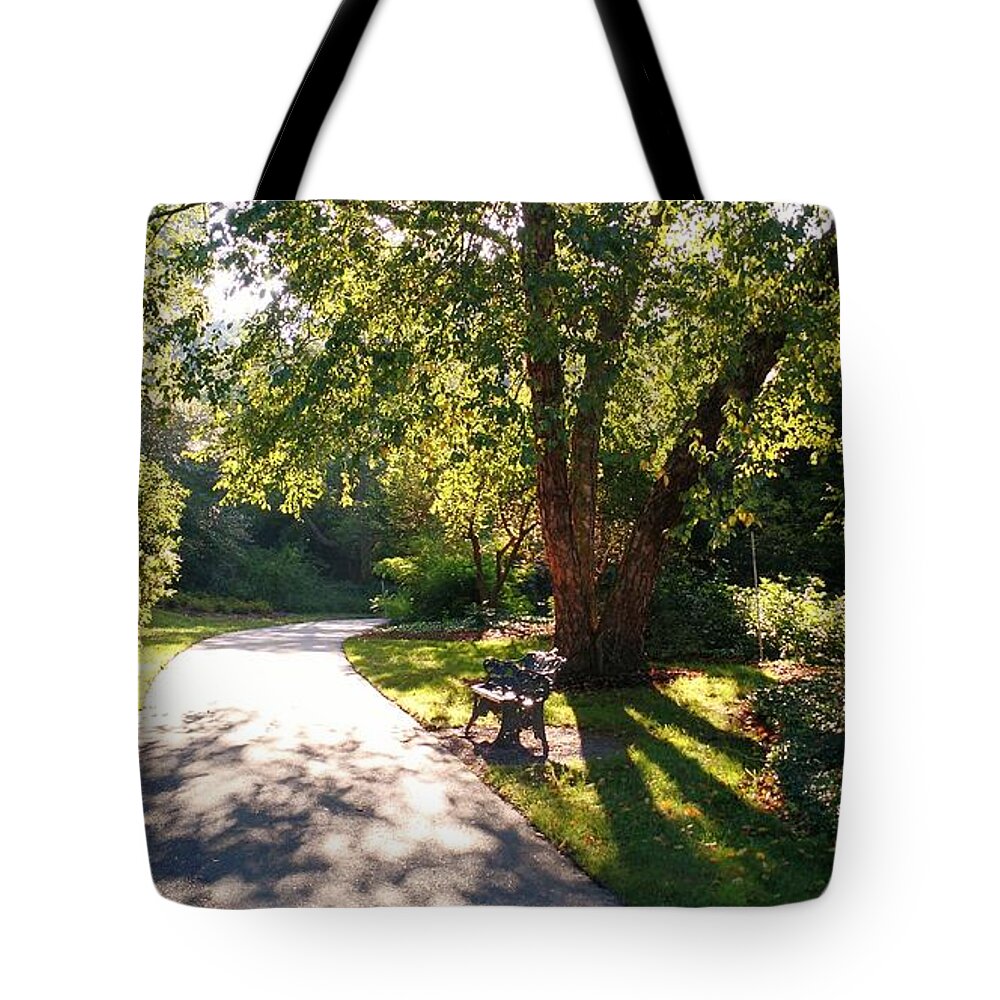 Morning Light Tote Bag featuring the photograph Have a Seat #1 by Anita Adams