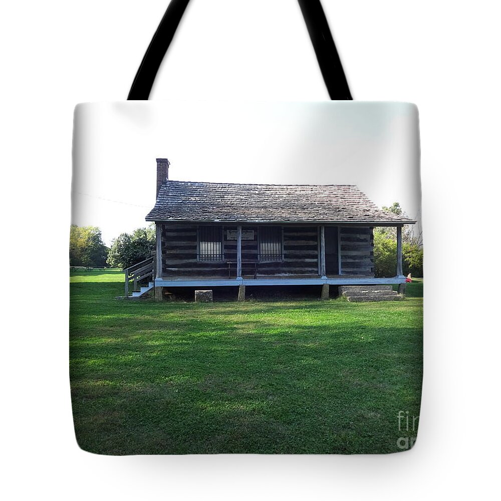 Cabin Tote Bag featuring the photograph Hawkeye Cabin #1 by Fred Wilson