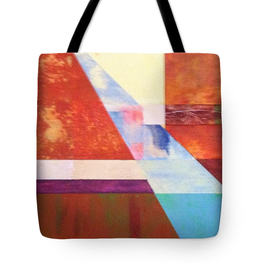 Landscape Tote Bag featuring the painting HEading For Home #1 by Mark Witzling