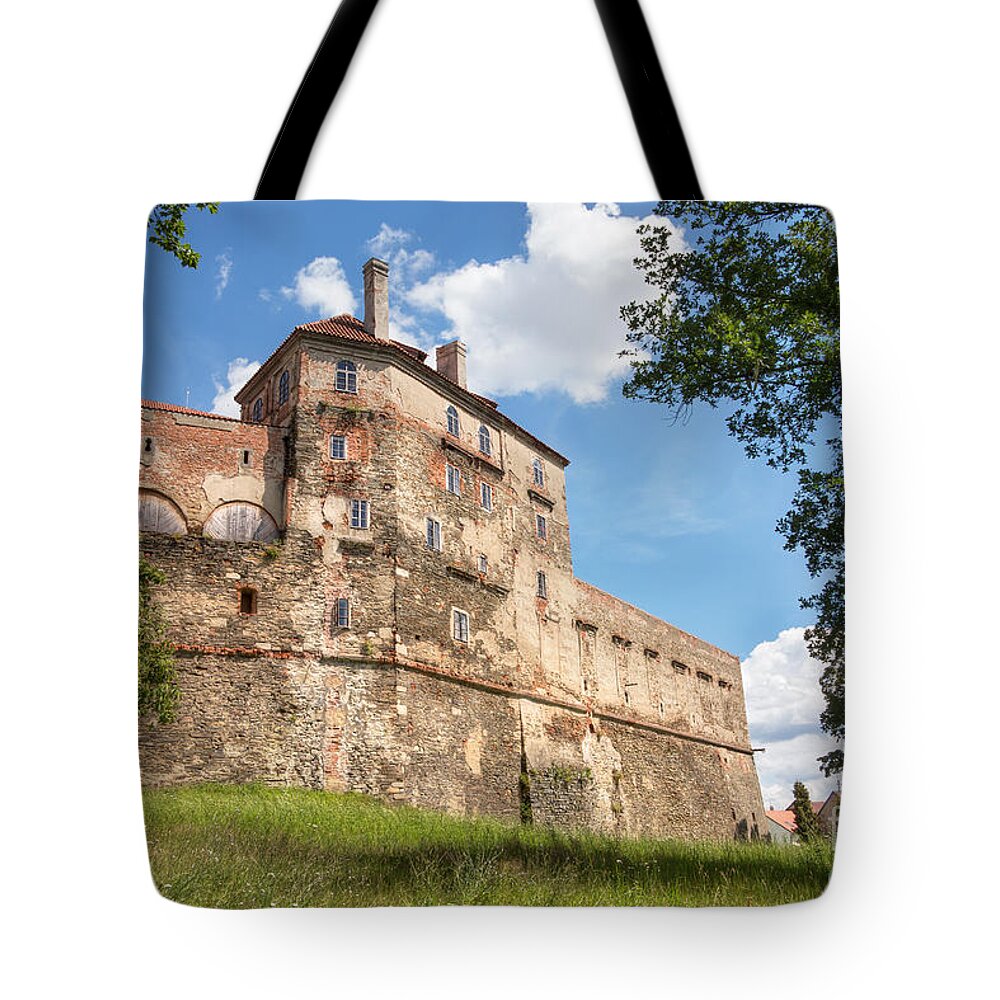 Czech Tote Bag featuring the photograph Horsovsky Tyn Castle #1 by Michal Boubin