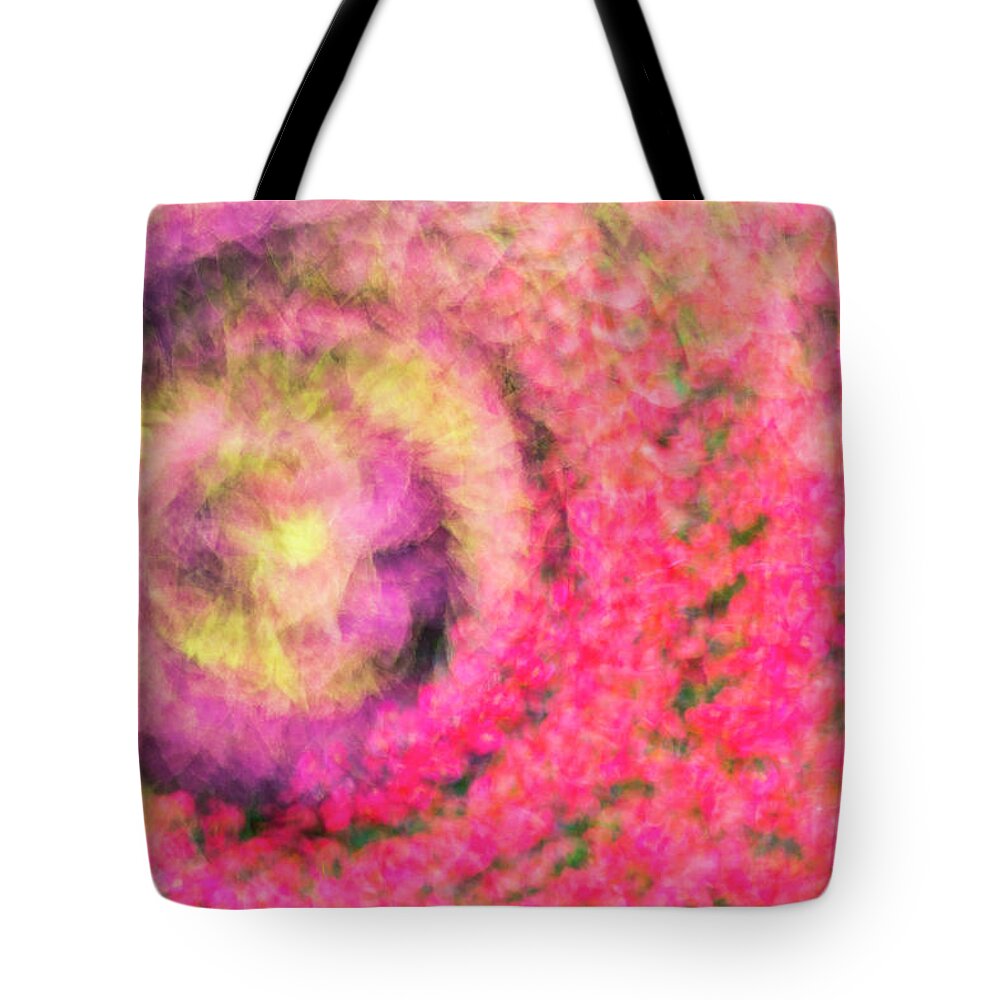Summer Tote Bag featuring the photograph Impression Series - Floral Galaxies #1 by Ranjay Mitra