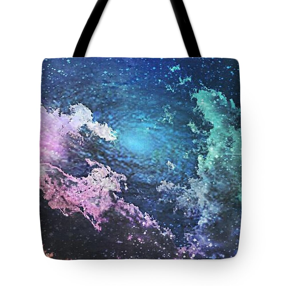 Space Tote Bag featuring the photograph Into the great wide open #1 by Kimberly W