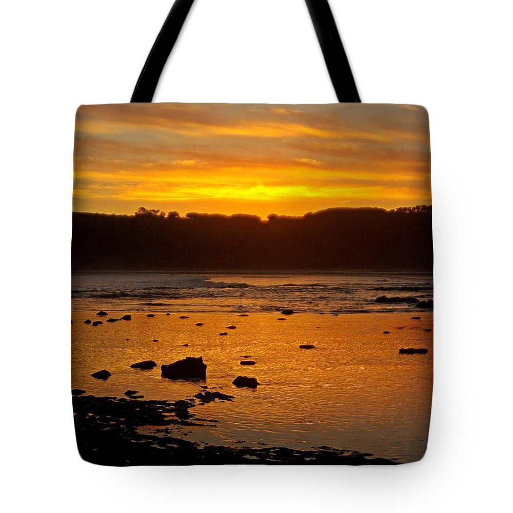 Island Sunset Tote Bag featuring the photograph Island Sunset #1 by Blair Stuart