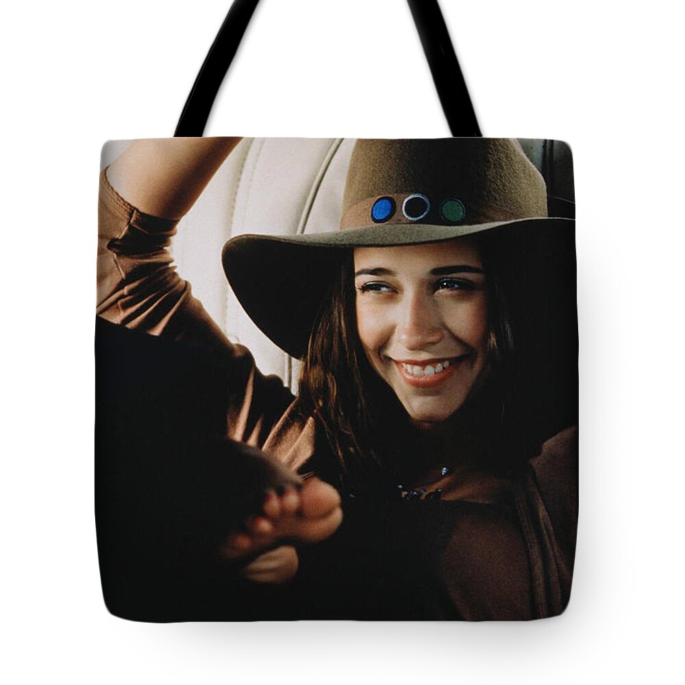 Jennifer Love Hewitt Tote Bag featuring the digital art Jennifer Love Hewitt #1 by Maye Loeser