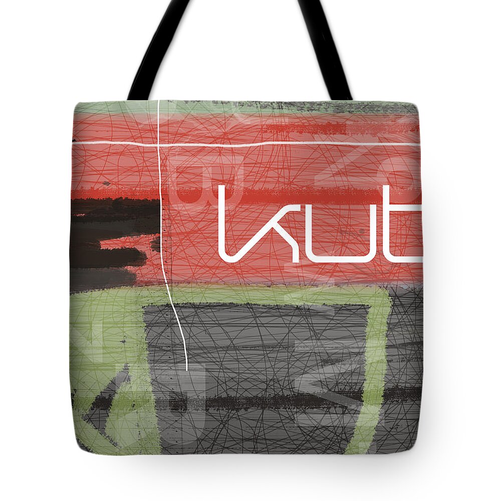 Abstract Tote Bag featuring the painting KUT by Naxart Studio