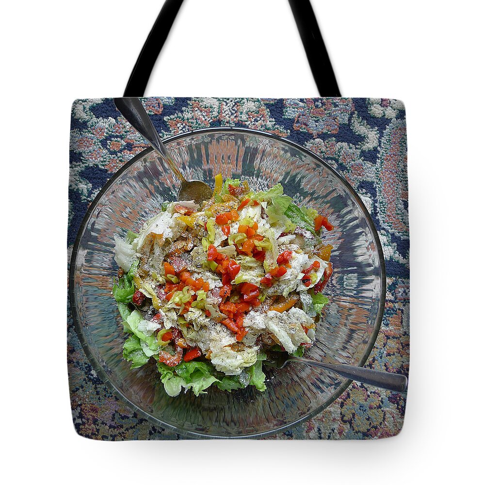 The Wonder Of Fresh Veggies Tote Bag featuring the photograph Lets do Lunch #1 by Joel Deutsch