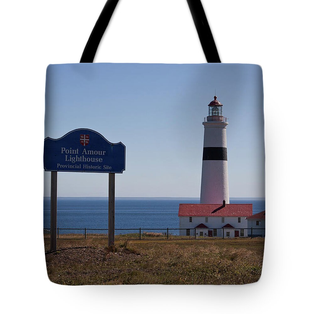 Lighthouse Tote Bag featuring the photograph Lighthouse, Labrador #2 by Tatiana Travelways