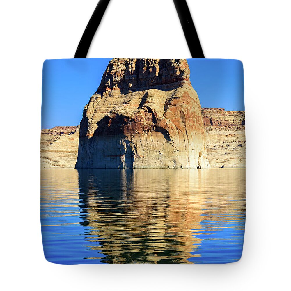 Lone Rock Canyon Tote Bag featuring the photograph Lone Rock Canyon by Raul Rodriguez