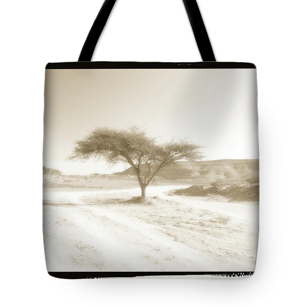 Nature Tote Bag featuring the photograph Lonely tree #1 by Arik Baltinester