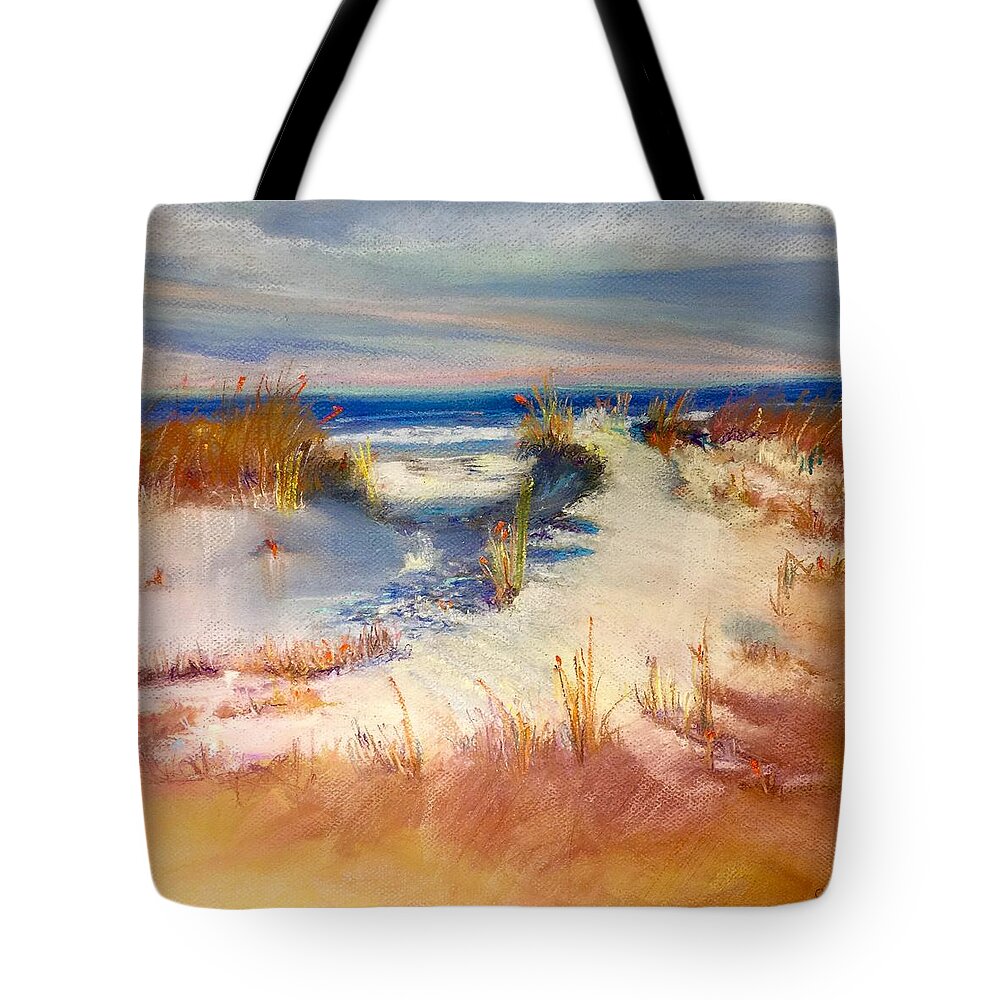 Water Tote Bag featuring the pastel Lovers Key #1 by Janet Visser