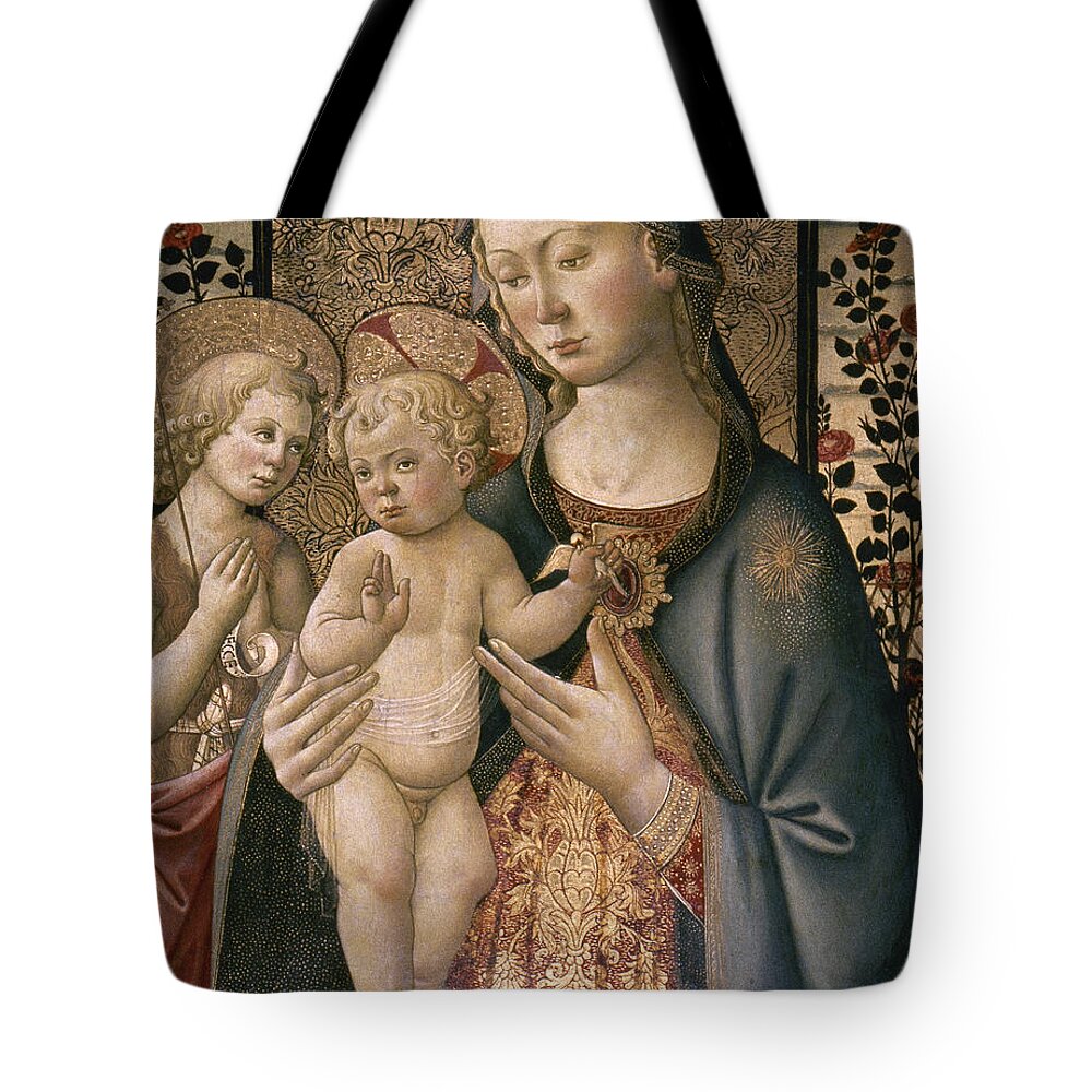 Aod Tote Bag featuring the photograph Madonna & Child #1 by Granger