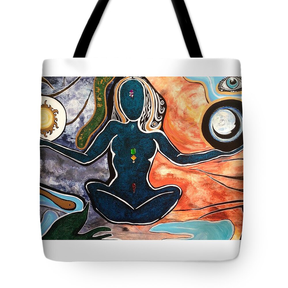  Tote Bag featuring the painting Maintaining The Balance by Tracy Mcdurmon