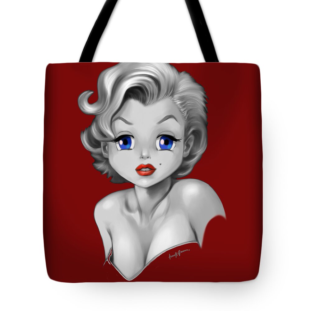 Marilyn Monroe Tote Bag featuring the painting Marilyn Monroe #2 by Frank Bonnici