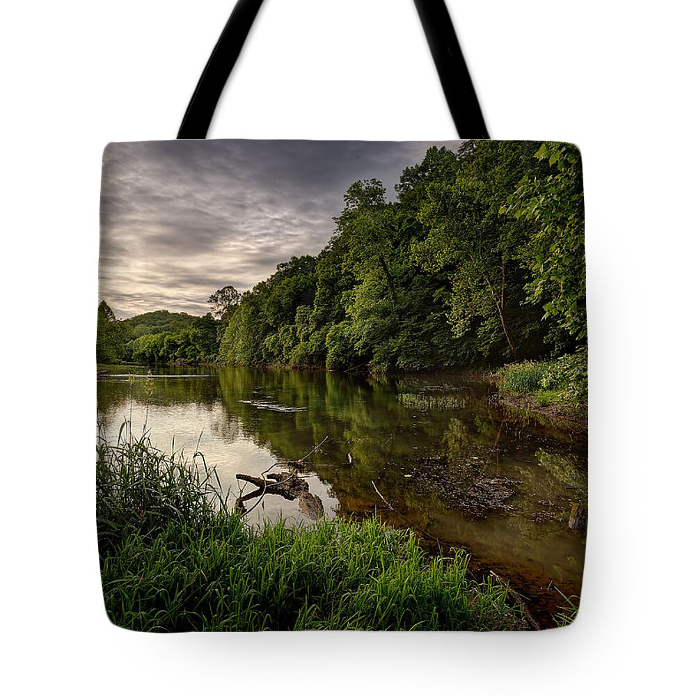 2015 Tote Bag featuring the photograph Meramec River by Robert Charity