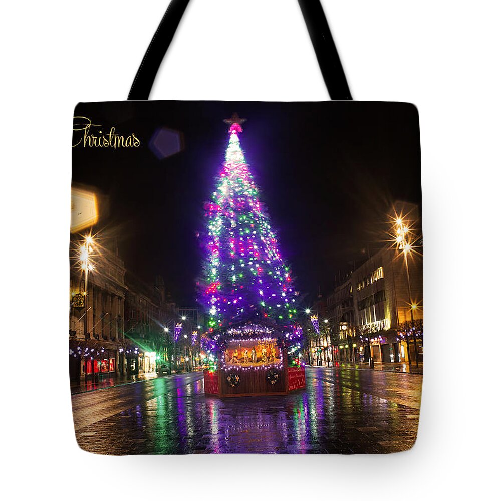 Merry Christmas And Happy New Year Tote Bag featuring the photograph Merry Christmas #1 by Alex Art