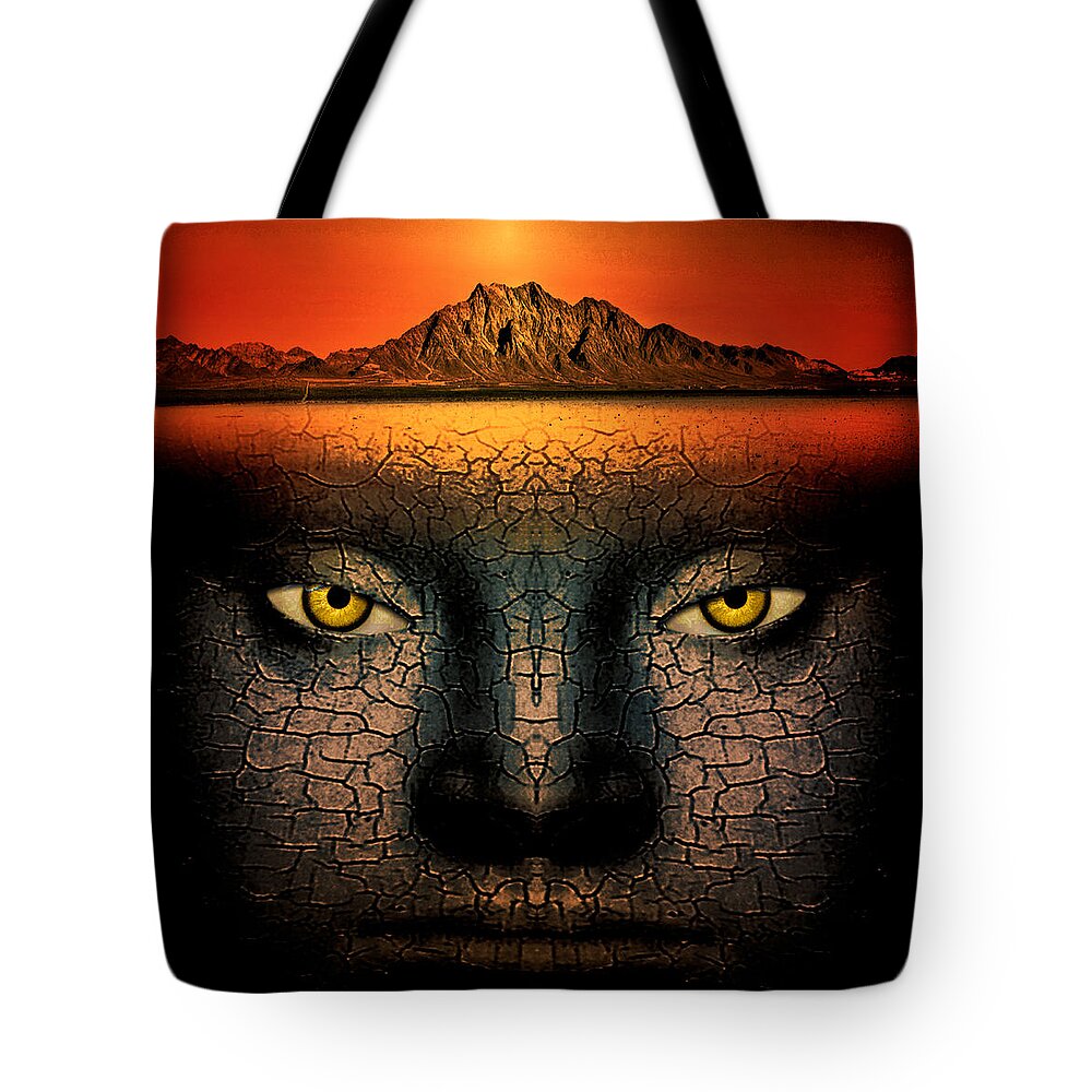 Composite Tote Bag featuring the photograph Mirage by Jim Painter