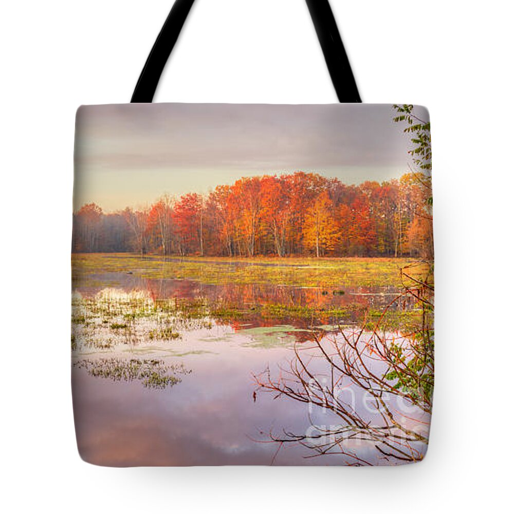 Creek Tote Bag featuring the photograph Misty Morning II by Rod Best