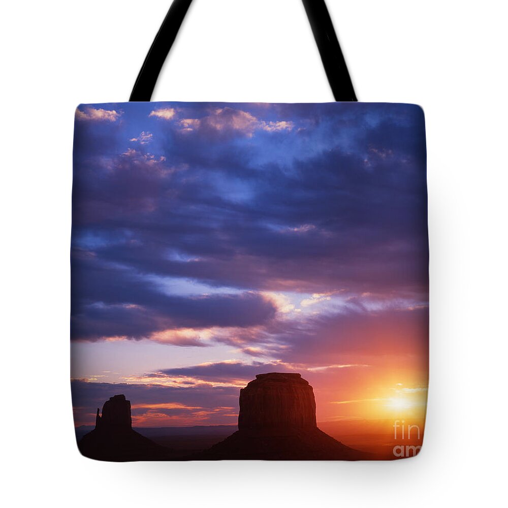 Landscape Tote Bag featuring the photograph Monument Valley #1 by Dennis Flaherty