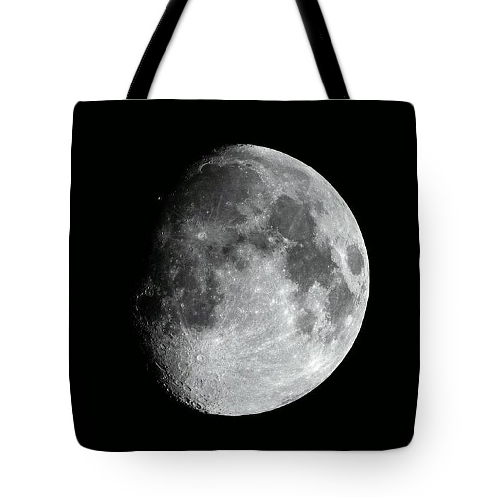 Moon Tote Bag featuring the photograph Moon #1 by Mariel Mcmeeking