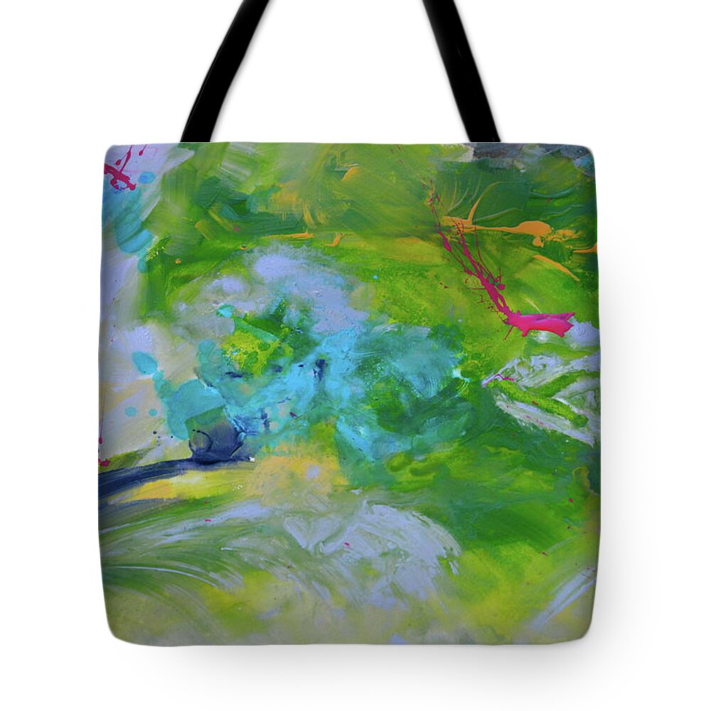 Contemporary Tote Bag featuring the painting Morgan #1 by Teresa Tilley