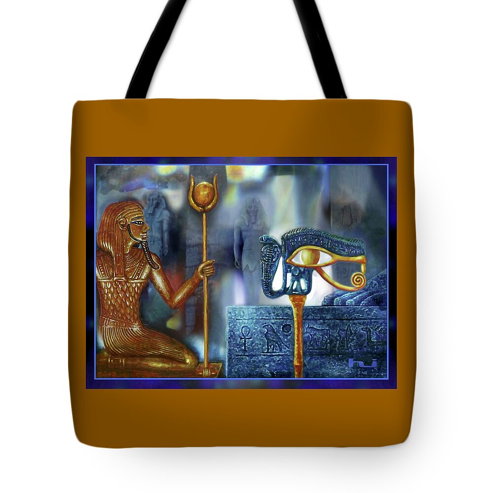 Egypt Tote Bag featuring the painting Mysterious Egypt #3 by Hartmut Jager